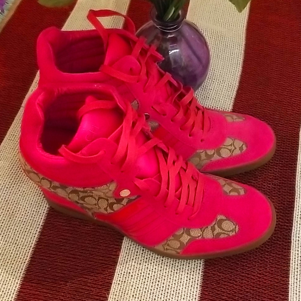 Coach wedge sneakers